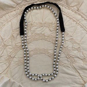 Anthropologie Beaded & Pearl necklace